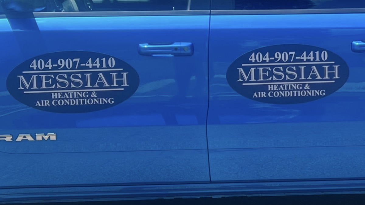 Messiah Heating & Air Conditioning branded vehicle